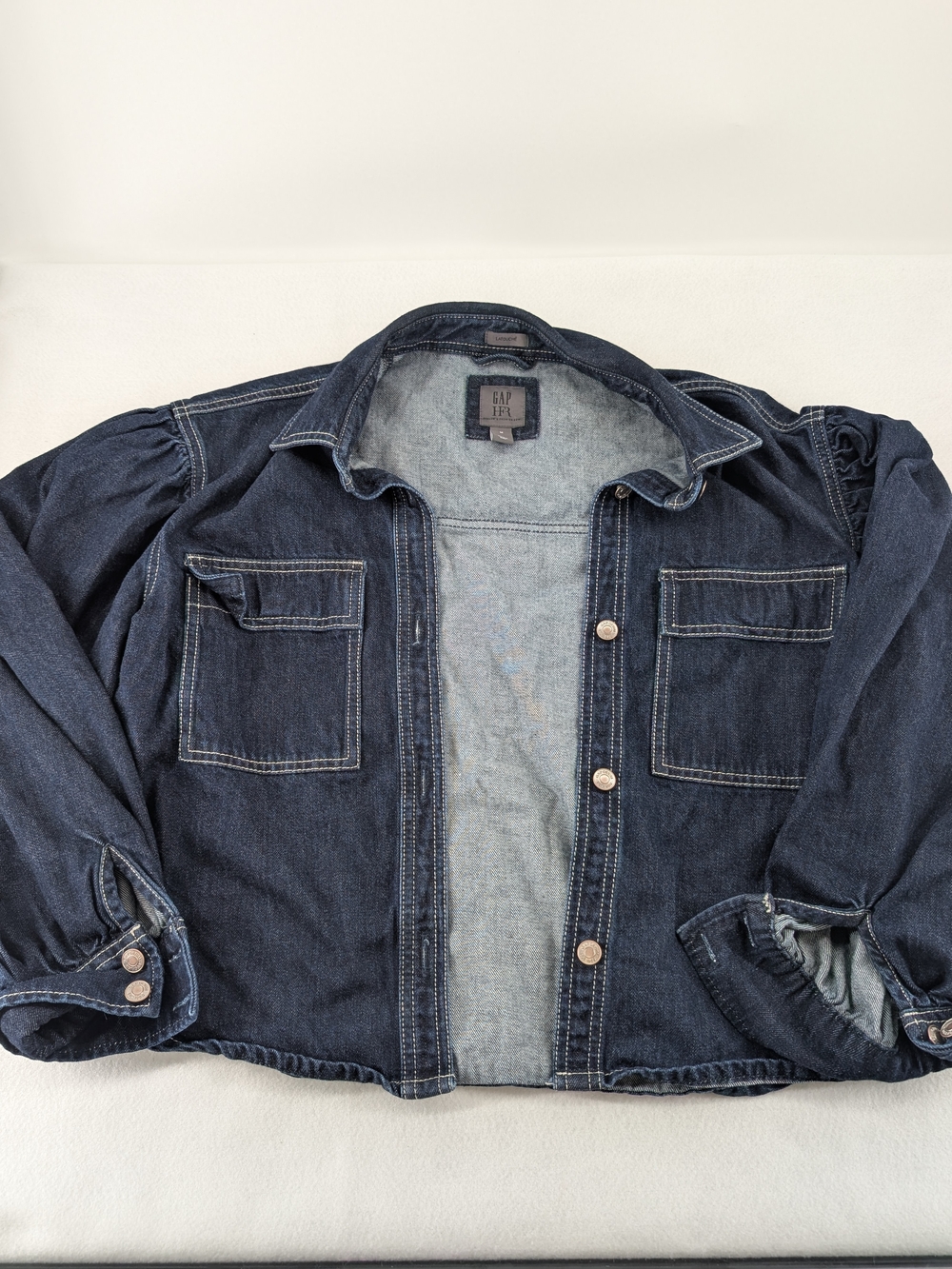 Gap × HFR Balloon-Sleeve Denim Shirt by LaTouché
